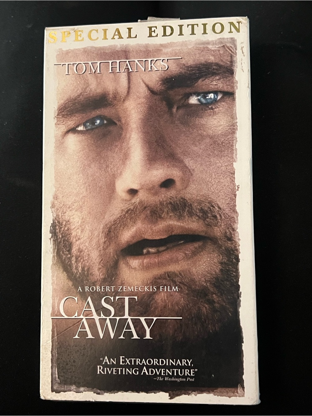 Cast Away VHS VCR Video Tape Movie Used Tom Hanks Rated PG13 Amazing Condition